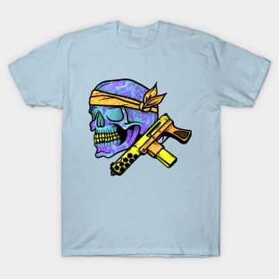 Tattooed skull with gun T-Shirt